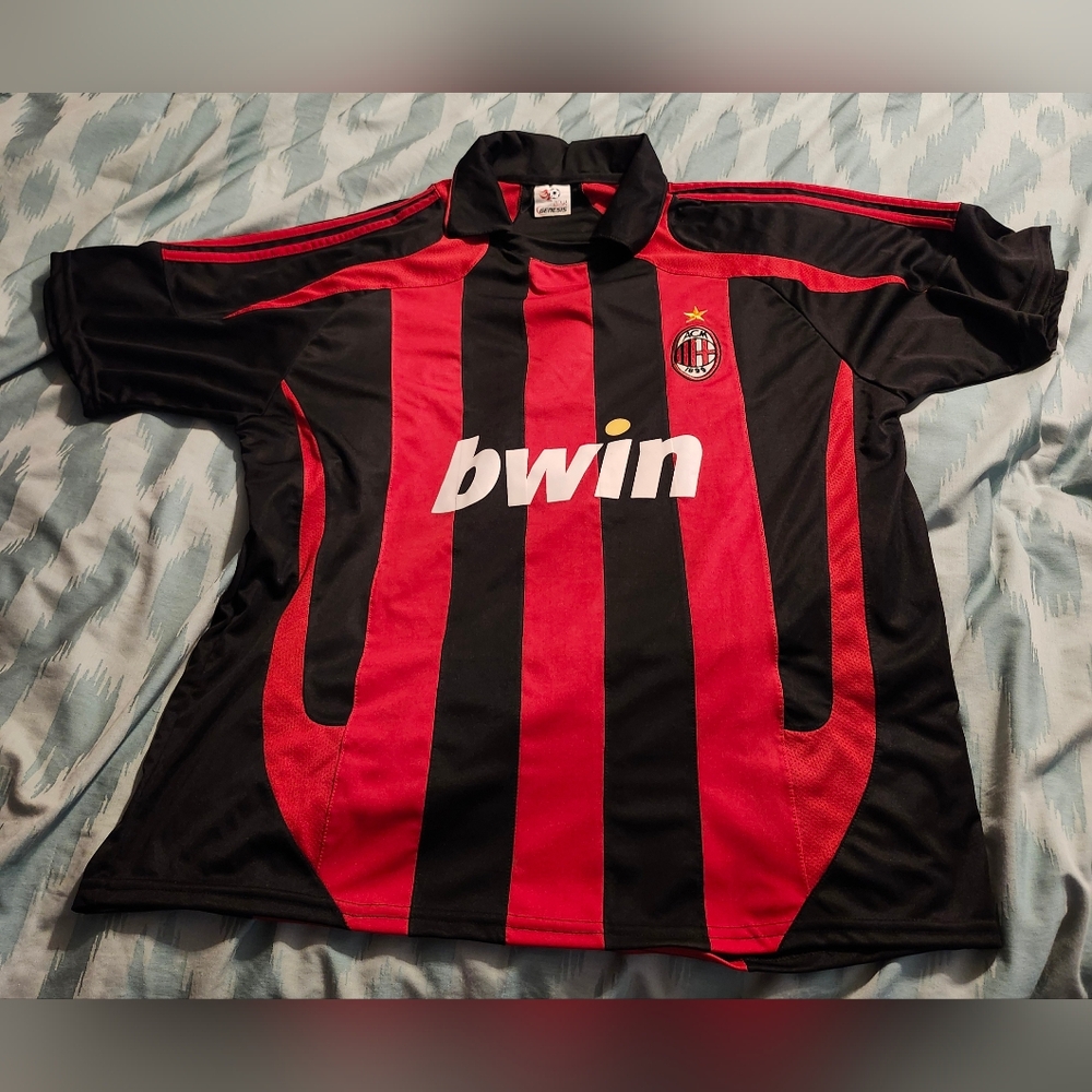 AC MILAN Unitalla Sports‎ Genesis Jersey Men's Size Large
